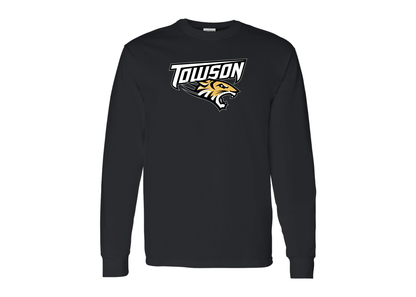 Men's Towson Tigers Gildan Heavy Cotton Long Sleeve T-Shirt