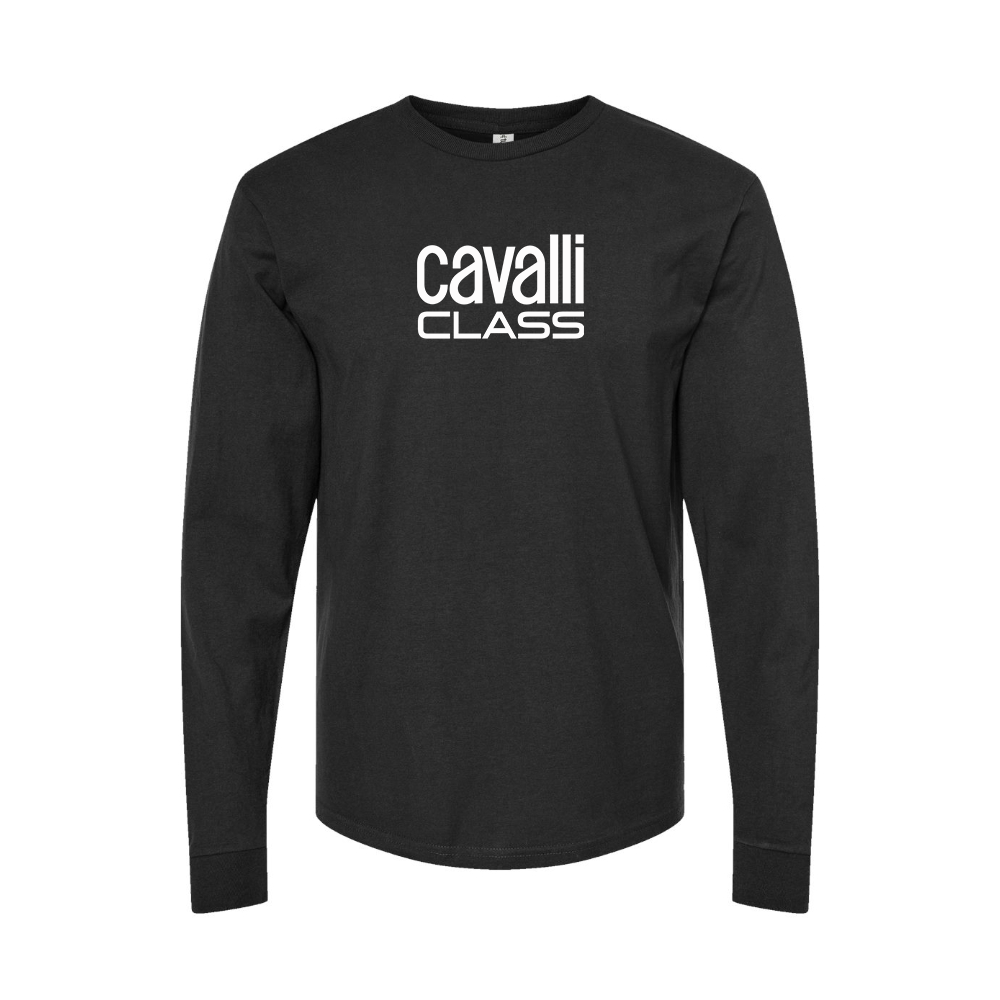 Men's Cavalli Class Logo Long Sleeve T-Shirt