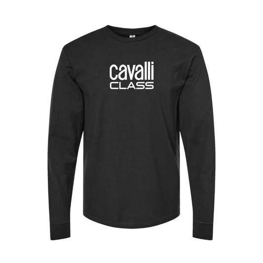 Men's Cavalli Class Logo Long Sleeve T-Shirt