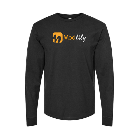 Youth Modlily Logo Cotton Long Sleeve T-Shirt