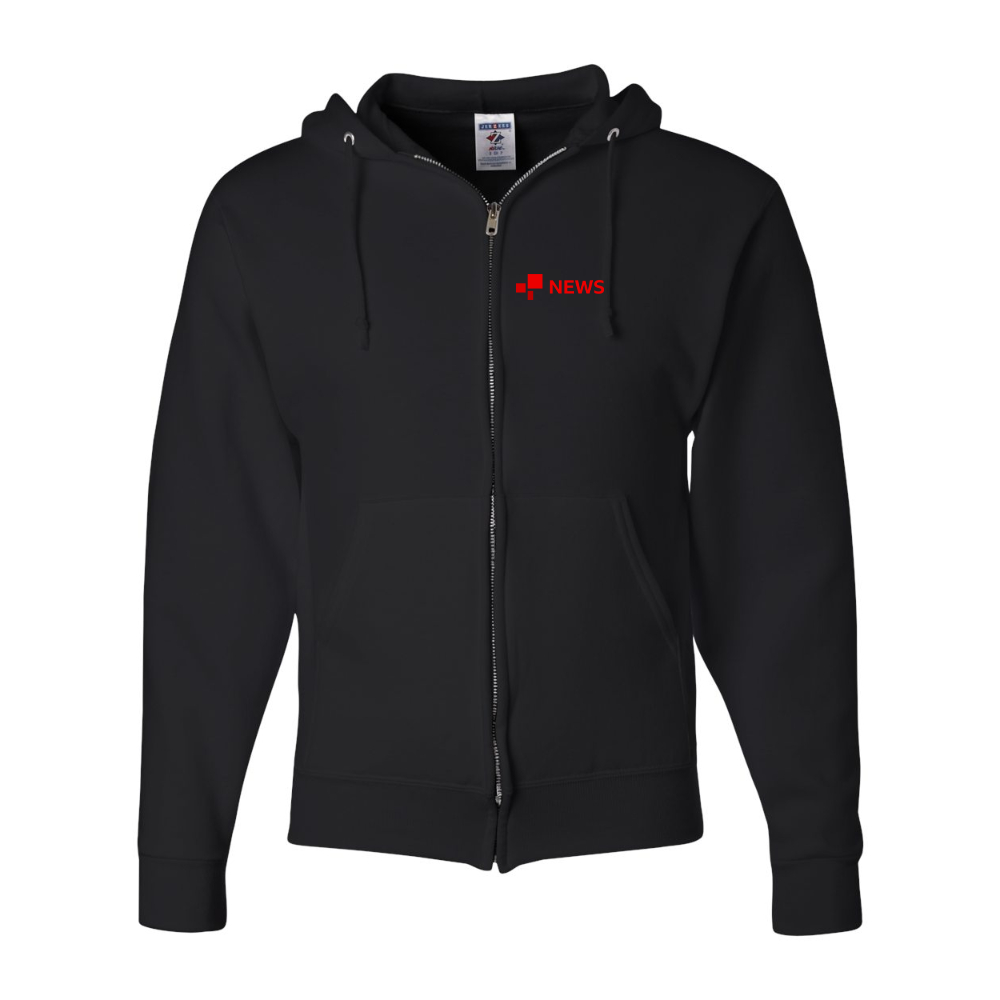 Men's  BBC News  JERZEES NuBlend Full-Zip Hooded Sweatshirt