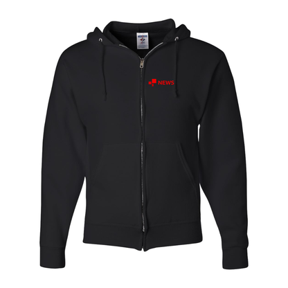 Men's  BBC News  JERZEES NuBlend Full-Zip Hooded Sweatshirt