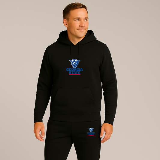 Men's Georgia State Panthers Logo Hoodie Joggers Set