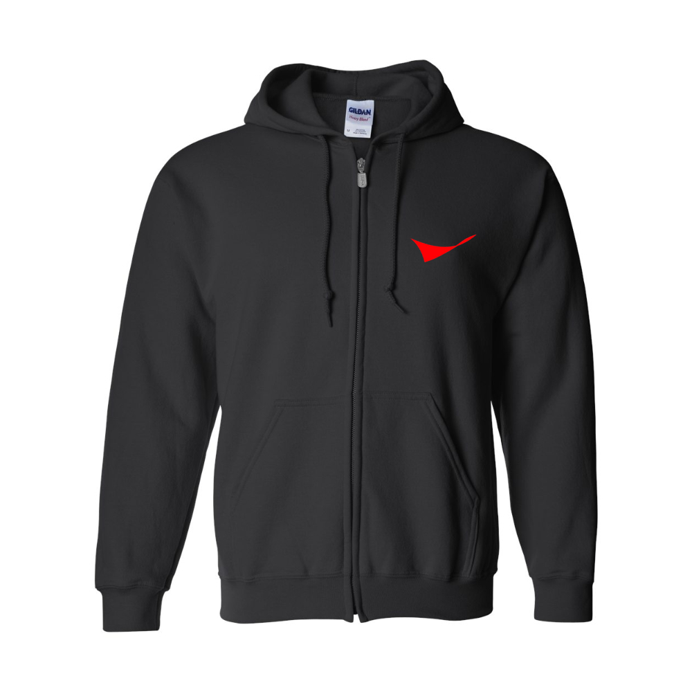 Men's Conoco Phillips Symbol  Gildan  Heavy Blend Full Zip Hooded Sweatshirt