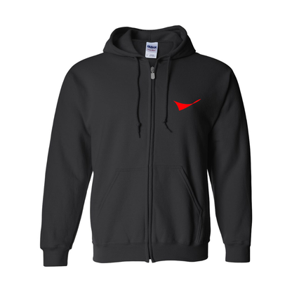 Men's Conoco Phillips Symbol  Gildan  Heavy Blend Full Zip Hooded Sweatshirt