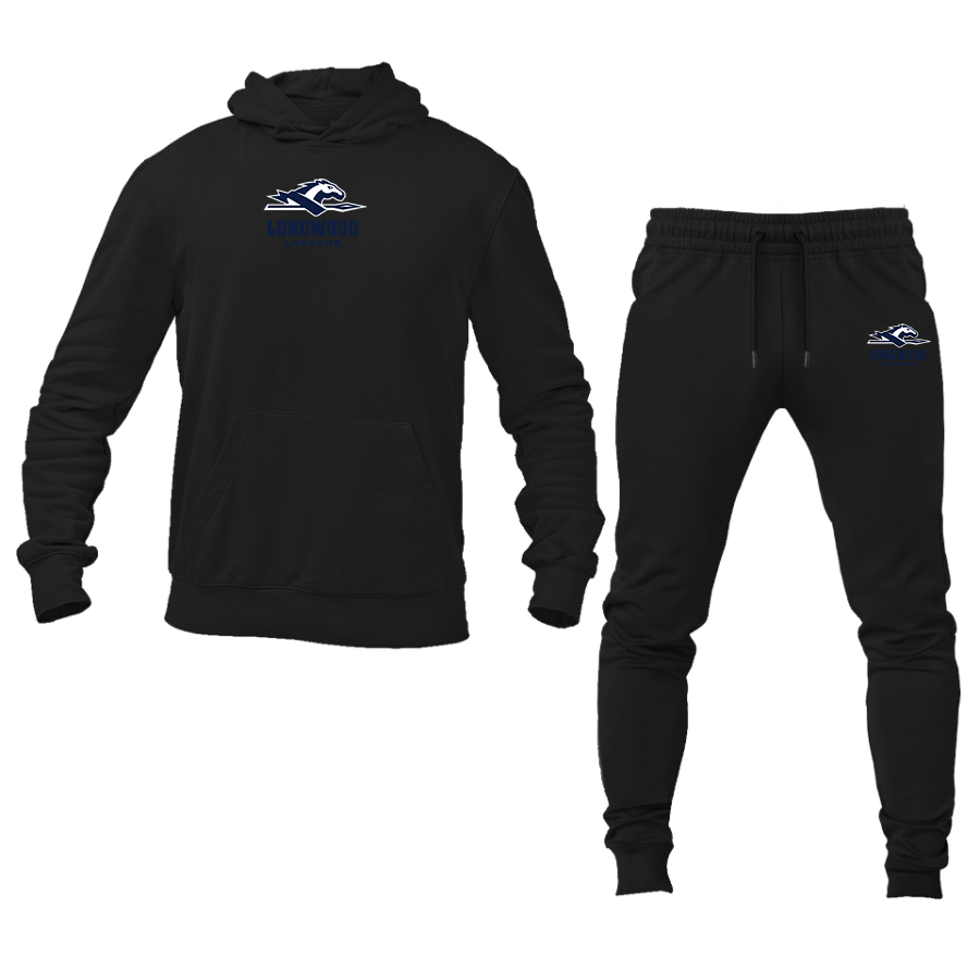 Men's  Longwood Lancers Logo Hoodie Joggers Set
