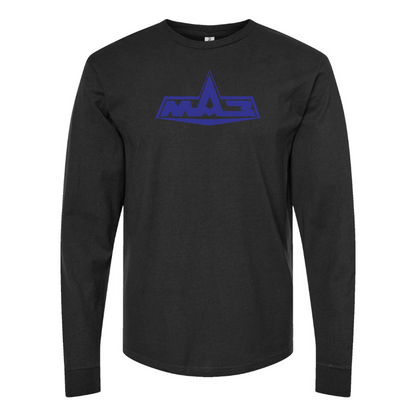 Men's MAZ Logo Cotton Long Sleeve T-Shirt