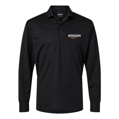 Men's Amazon Logo Paragon Prescott Long Sleeve Polo