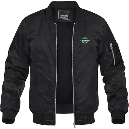 Men's TREKOL Logo Lightweight Bomber Jacket Windbreaker Softshell Varsity Jacket Coat