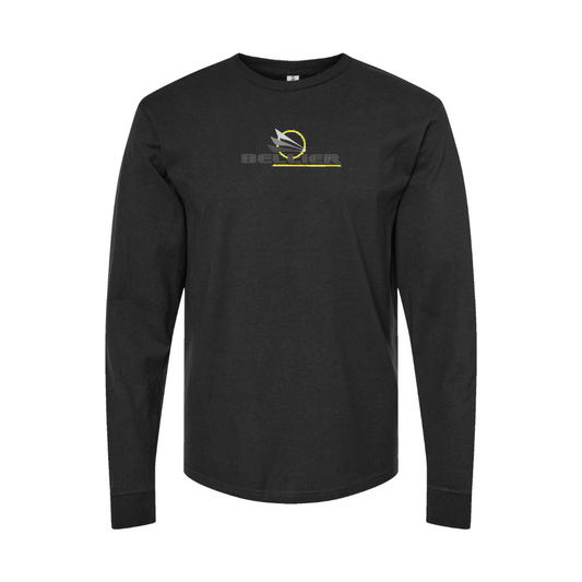 Youth Bellier Automobiles Logo Cotton Long Sleeve T-Shirt