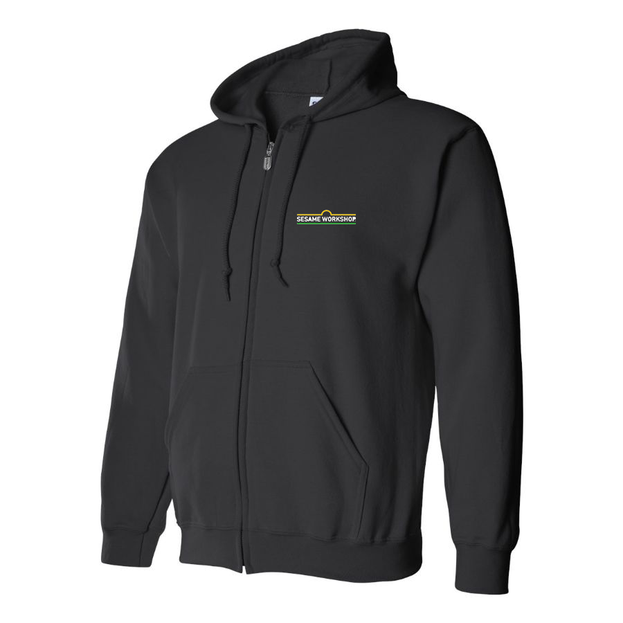 Men's Sesame Workshop Logo  Zipper Hoodie