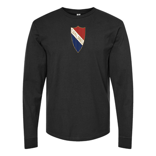 Youth Oakland Logo Cotton Long Sleeve T-Shirt