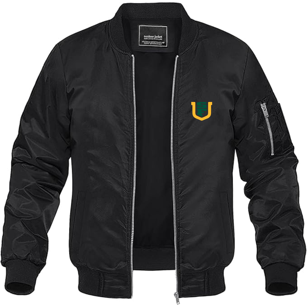 Men's San Francisco Dons Logo Lightweight Bomber Jacket Windbreaker Softshell Varsity Jacket Coat