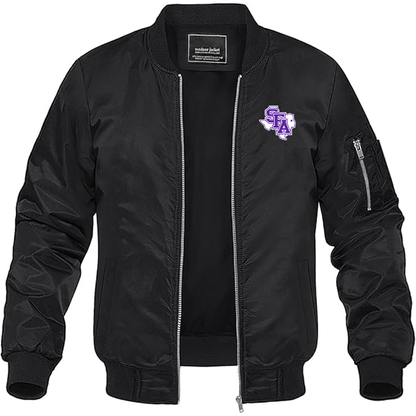 Men's Stephen F. Austin Lumberjacks Lightweight Bomber Jacket - Black