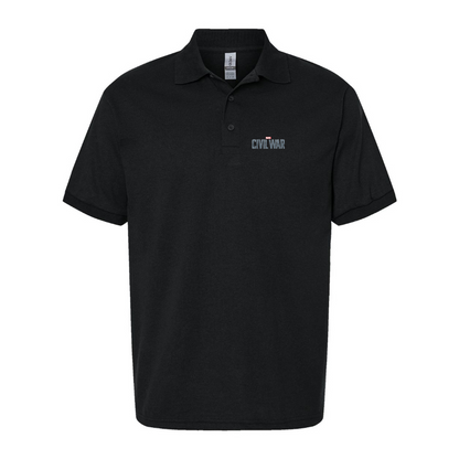 Men's Marvel Civil War  Logo Dry Blend Polo