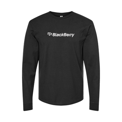 Youth Blackberry Logo Cotton Long Sleeve T-Shirt