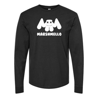 Men's Marshmello Logo Cotton Long Sleeve T-Shirt