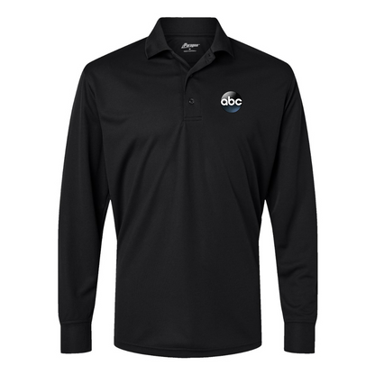 Men's Abc Logo Paragon Prescott Long Sleeve Polo