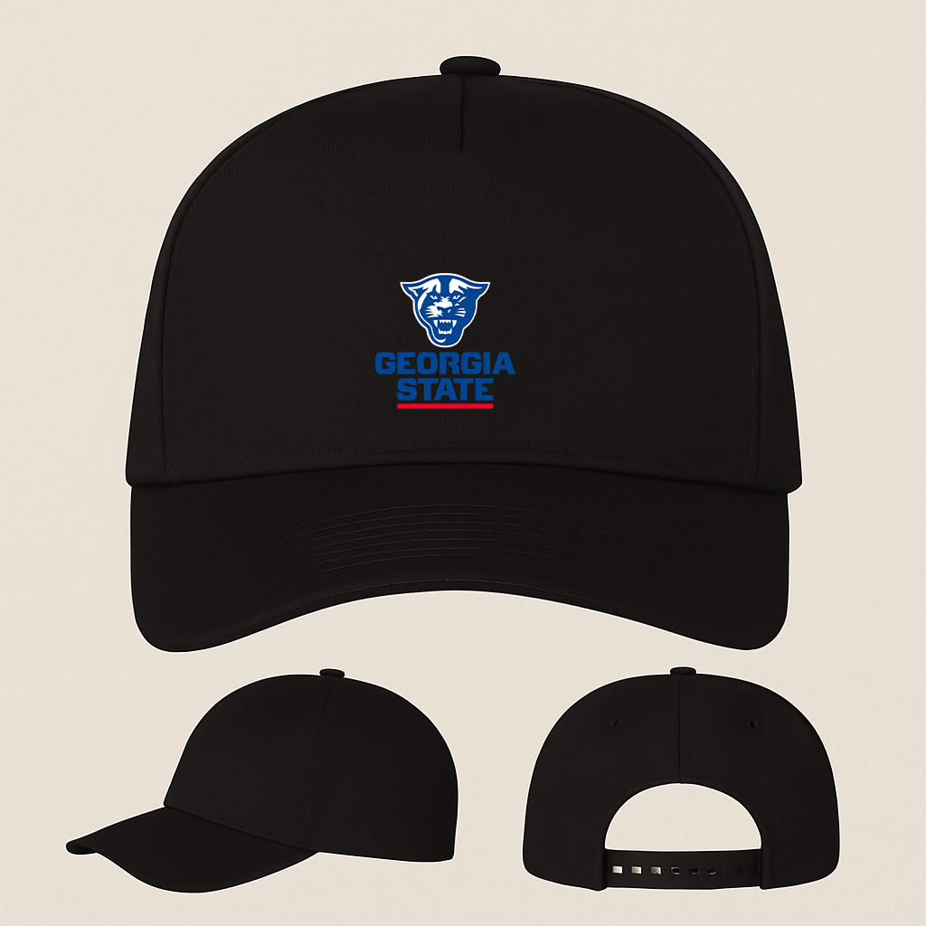 George Georgia State Panthers Logo Five Panel Twill Snapback Cap