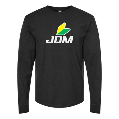 Men's JDM  Logo Cotton Long Sleeve T-Shirt