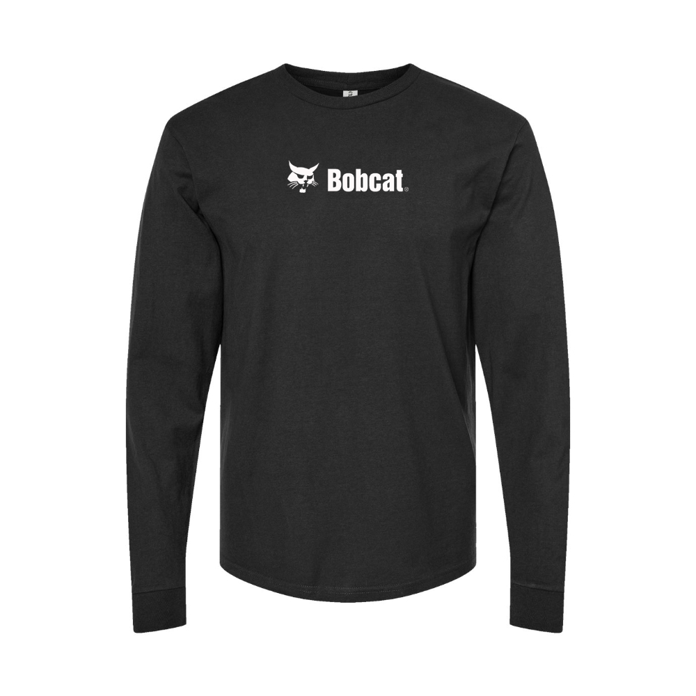 Youth Bobcat Company Logo Cotton Long Sleeve T-Shirt