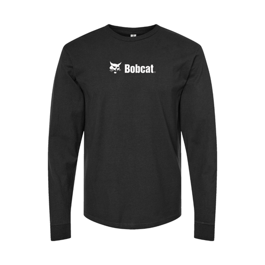 Youth Bobcat Company Logo Cotton Long Sleeve T-Shirt