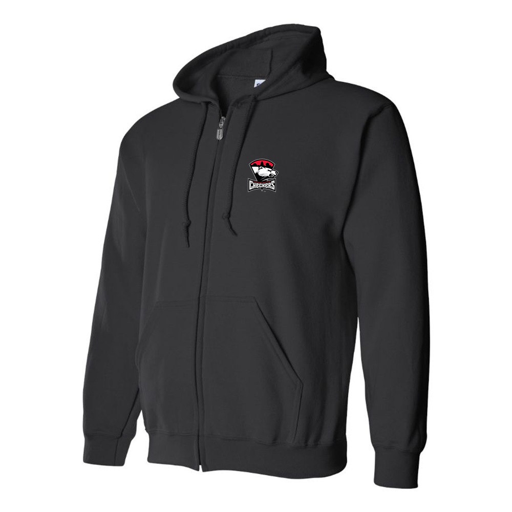 Men's Charlotte Checkers Logo Zipper Hoodie