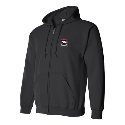 Men's Charlotte Checkers Logo Zipper Hoodie