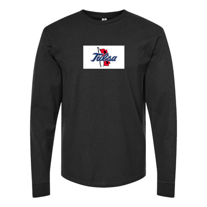 Youth Tulsa Golden Hurricane Logo Cotton Long Sleeve T-Shirt