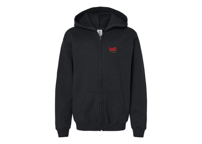 Gildan Heavy Blend Youth The Habit Burger Grill Full Zip Hooded Sweatshirt