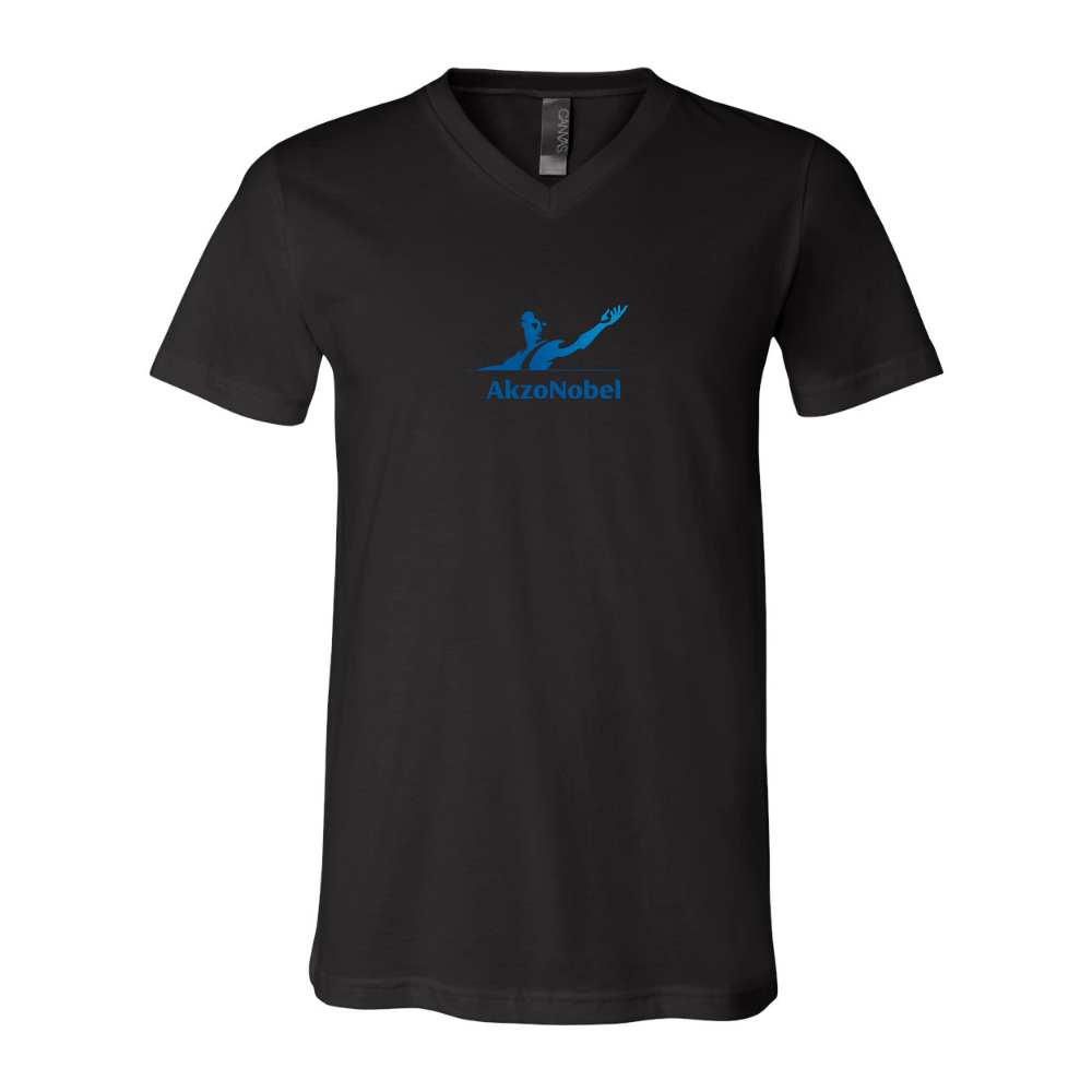 AkzoNobel Logo BELLA  CANVAS - Jersey V-Neck T-Shirt