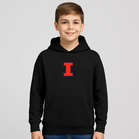 Youth Illinois Fighting Illini Logo Pullover Hoodie
