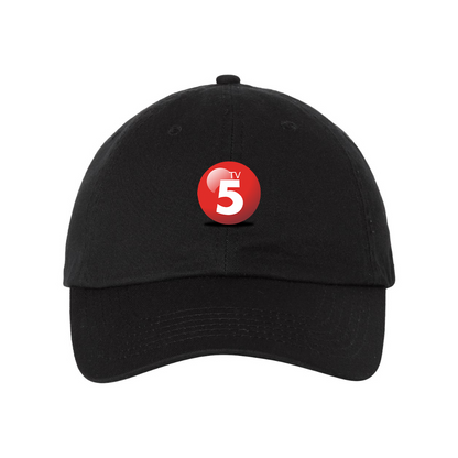 ABC TV5 Logo  Valucap Adult Bio-Washed Classic Dad Hat