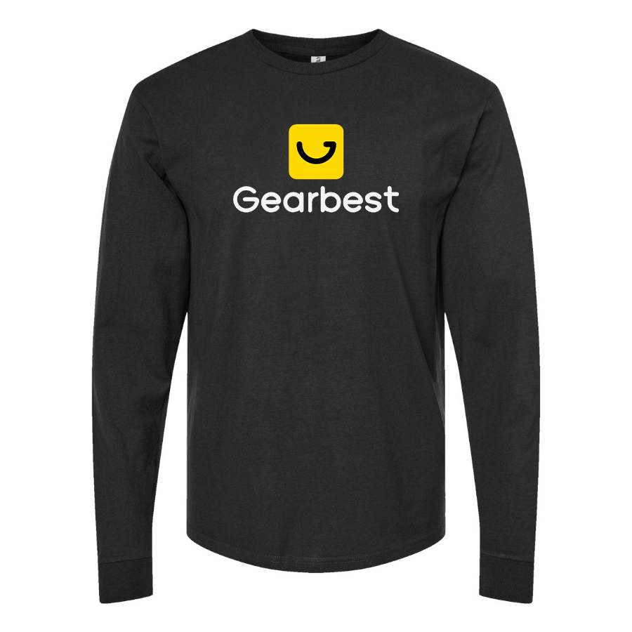 Men's Gearbest  Logo  Cotton Long Sleeve T-Shirt