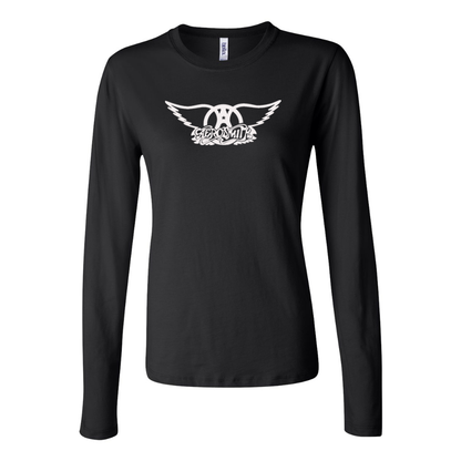 BELLA CANVAS Women’s Aerosmith Logo Jersey Long Sleeve Tee
