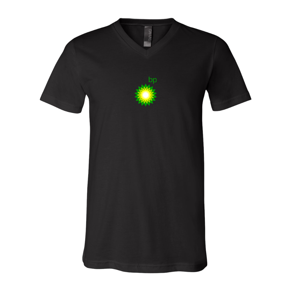 BP Oil Logo BELLA  CANVAS - Jersey V-Neck T-Shirt