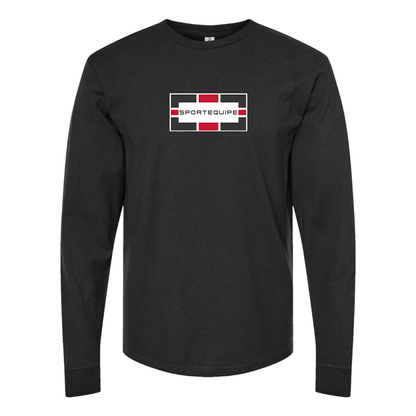 Youth Sportequipe Logo Cotton Long Sleeve T-Shirt