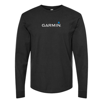 Men's Garmin Logo Cotton Long Sleeve T-Shirt