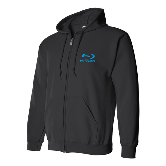 Men's  Blu-ray Disc Logo  Zipper Hoodie