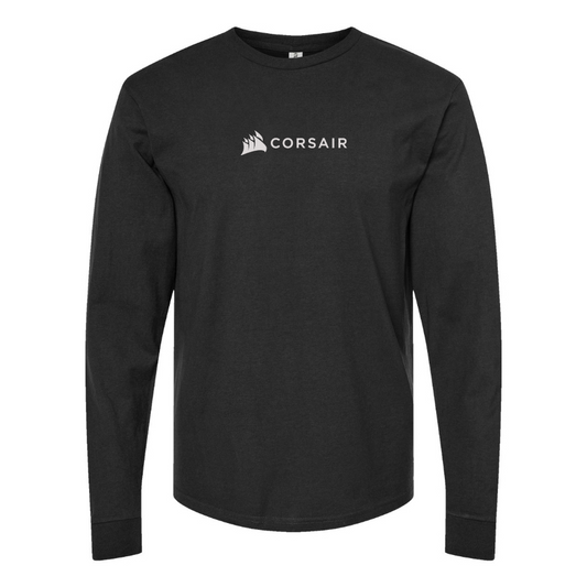 Men's Corsair Logo Cotton Long Sleeve T-Shirt