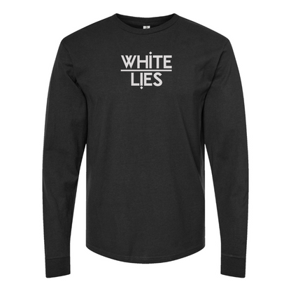 Men's White Lies Logo Cotton Long Sleeve T-Shirt