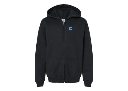 Gildan Heavy Blend Youth The Citadel Bulldogs Full Zip Hooded Sweatshirt