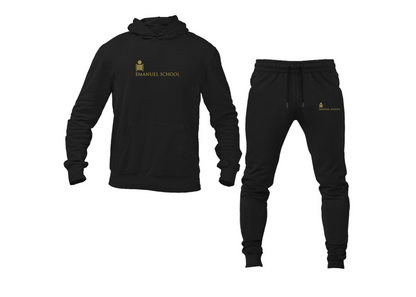 Men's Emanuel School Logo Hoodie Joggers Set