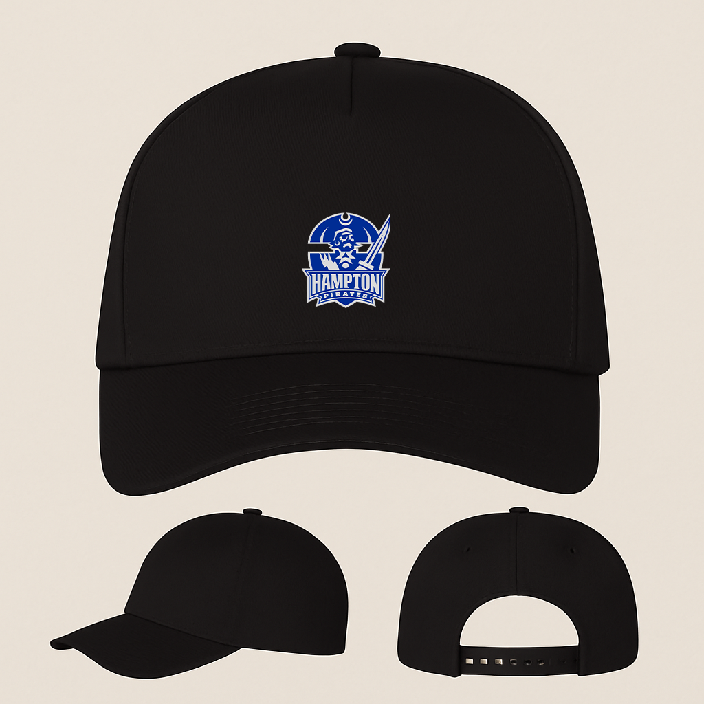 George Hampton Pirate Logo Five Panel Twill Snapback Cap