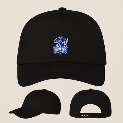 George Hampton Pirate Logo Five Panel Twill Snapback Cap
