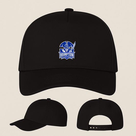 George Hampton Pirate Logo Five Panel Twill Snapback Cap