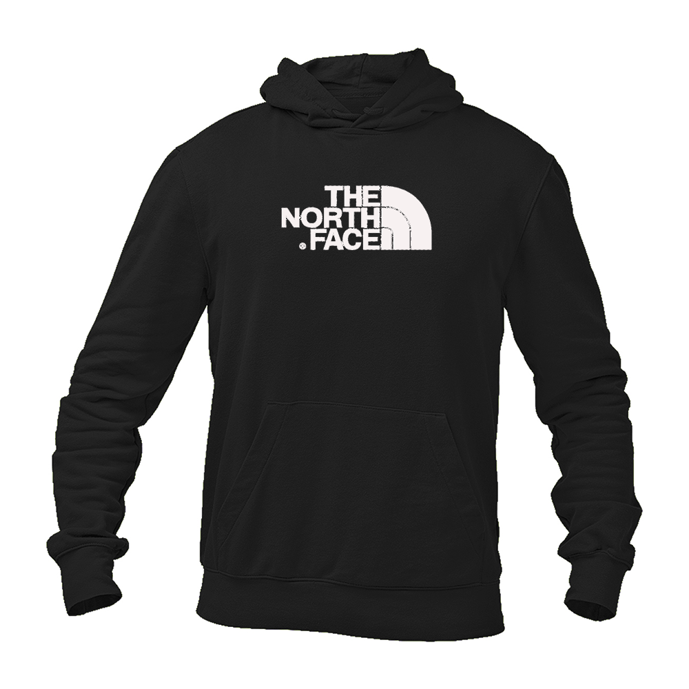 Men's The North Face Black Logo white Pullover Hoodie