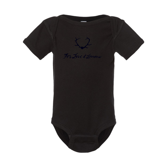 For Loves & Lemons Rabbit Skins Infant Baby Rib Bodysuit