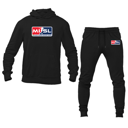 Men's Major Indoor Soccer League  Logo Hoodie Joggers Set