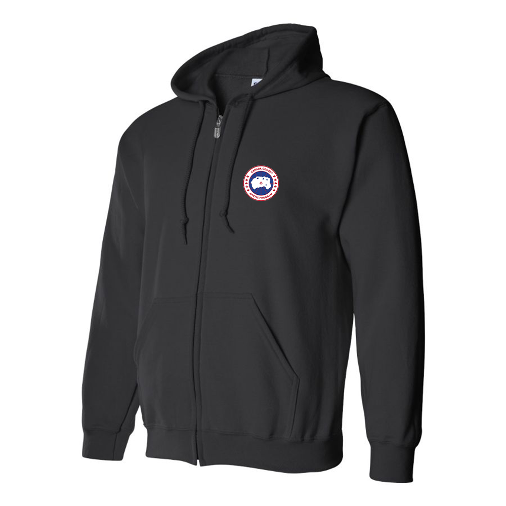 Men's Canada Goose Logo Zipper Hoodie